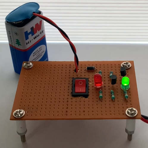 Short Circuit Indicator Using NPN &  PNP Transistor BC547 &  BC557 Mini  Project