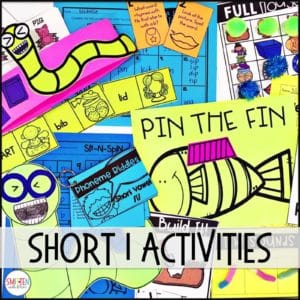 Short Vowel i Phonics Activities and Games for 1st Grade o