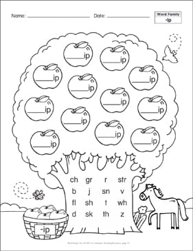 Short i Word Families - ELA Worksheets - SplashLearn