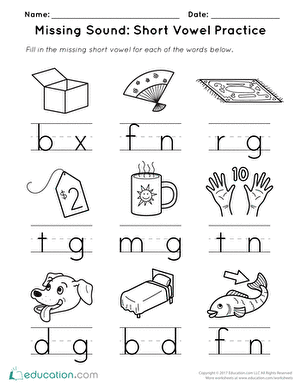 Free Short A Middle Sound Worksheet - Free Worksheets ...