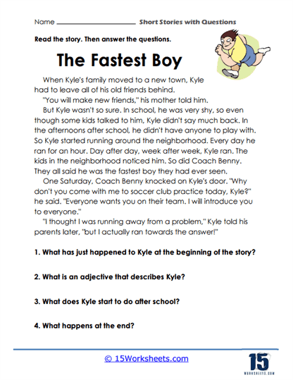 Short Stories with Questions Worksheets - 15 Worksheets Library