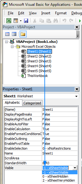 How to make Excel worksheet very hidden and unhide it
