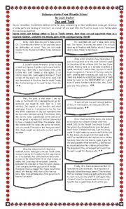 sideways stories from wayside school worksheet