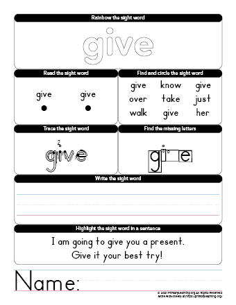 sight word worksheet: NEW 267 SIGHT WORD LIKE ACTIVITIES