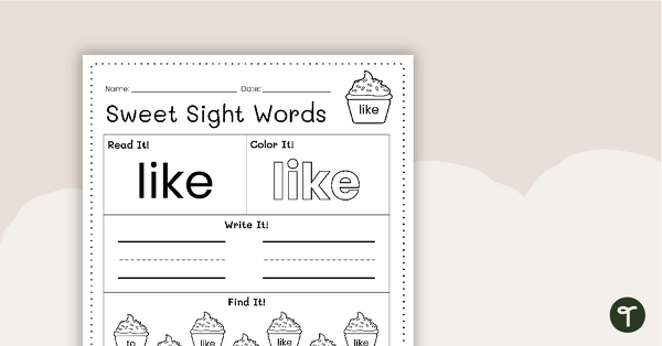 Sight Word Worksheets - The Keeper of the Memories