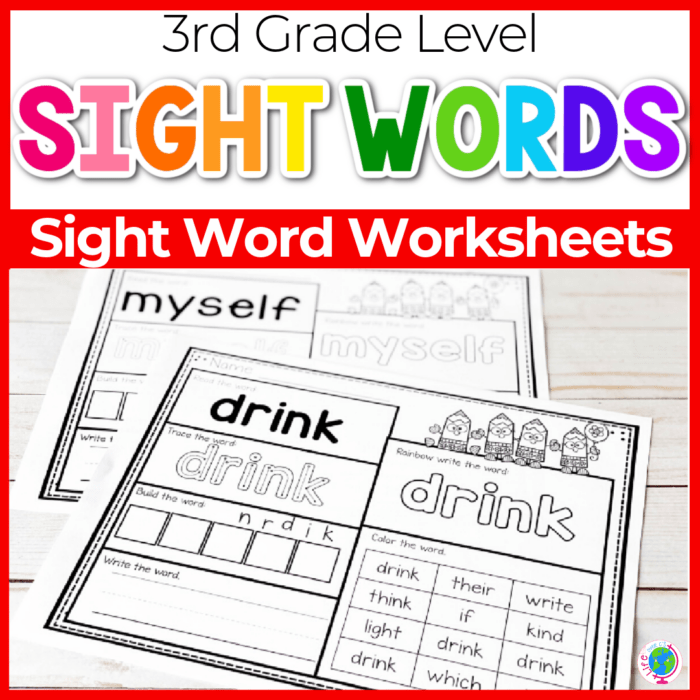 5 Levels: Free Print and Go Sight Word Worksheets