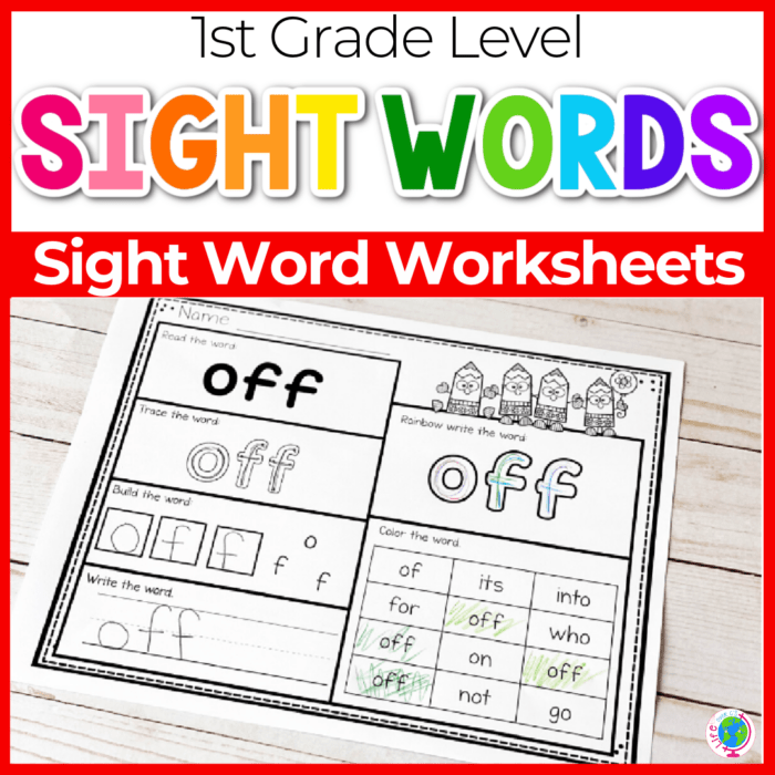 Free Print-and-Go Sight Word Worksheets: 5 Levels