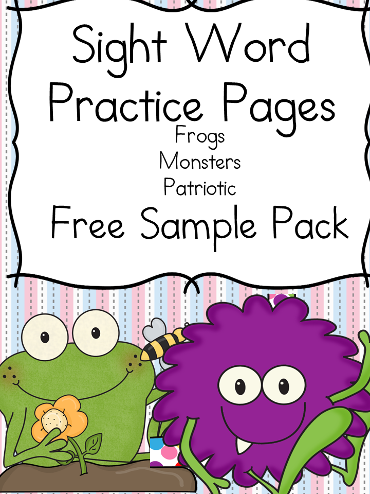 sight words preschool worksheet