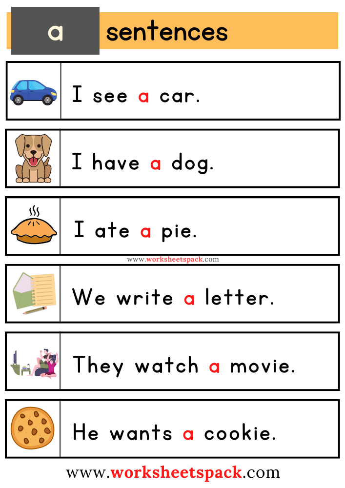 Free Kindergarten Sight Word Sentences Worksheets PDF - worksheetspack