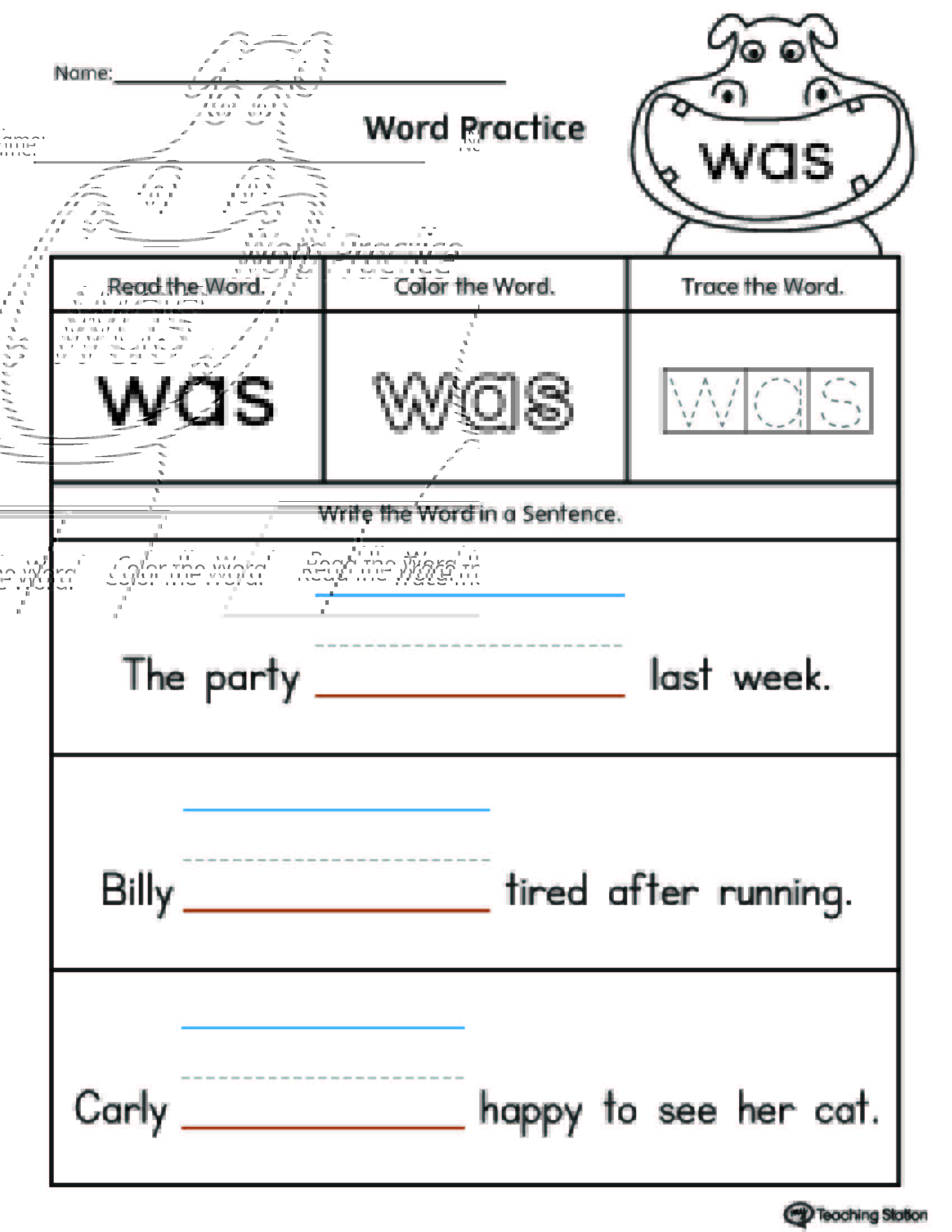 sight words sentences worksheet