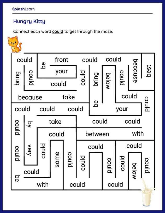 Sight Words Worksheets for 1st Graders Online - SplashLearn