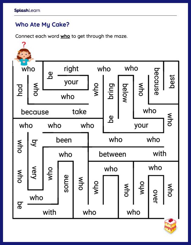Sight Words Worksheets for 1st Graders Online - SplashLearn