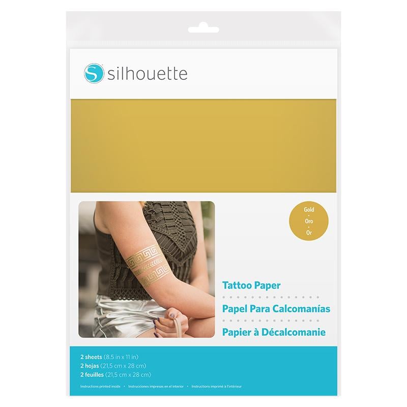 silhouette inkjet printable temporary tattoo paper