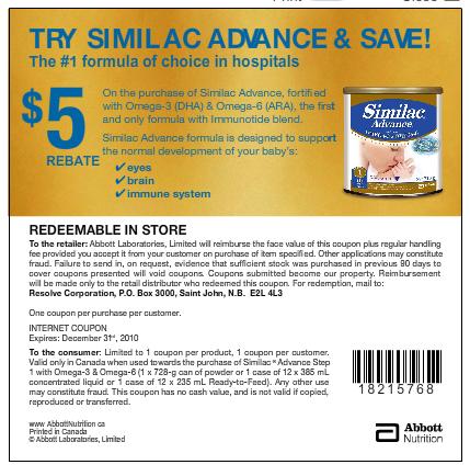 similac coupons printable target
