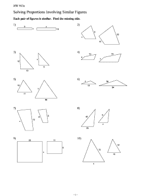similar figures and proportions worksheet with answers