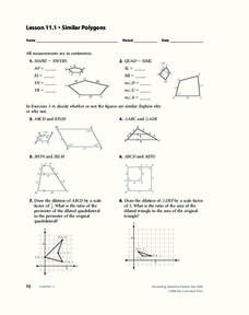 Similar Figures Worksheet for 10th Grade | Lesson Planet