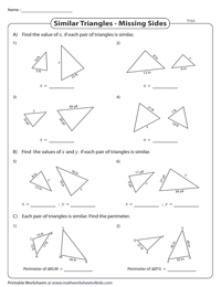 similar figures worksheet pdf
