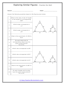 Similar Figures Worksheets