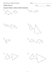 Similar Figures Lesson Plans &  Worksheets :: 49 - 72
