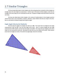 similar triangles worksheet 8th grade