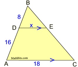Numeric and Algebraic Problems in Similar Triangles ...