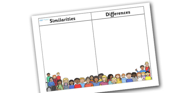 similarities and differences worksheet