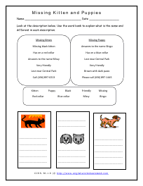Similarities And Differences Between Texts Worksheets