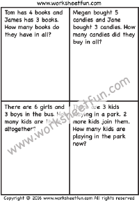 Free Printable Simple Word Problem Addition Worksheet - Worksheets Library