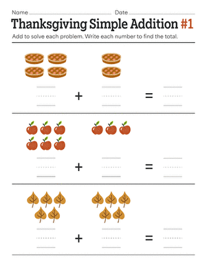 simple addition worksheet to 10