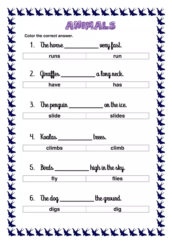 Worksheet Simple Present | profe.social