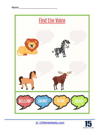 simple animals worksheet answers
