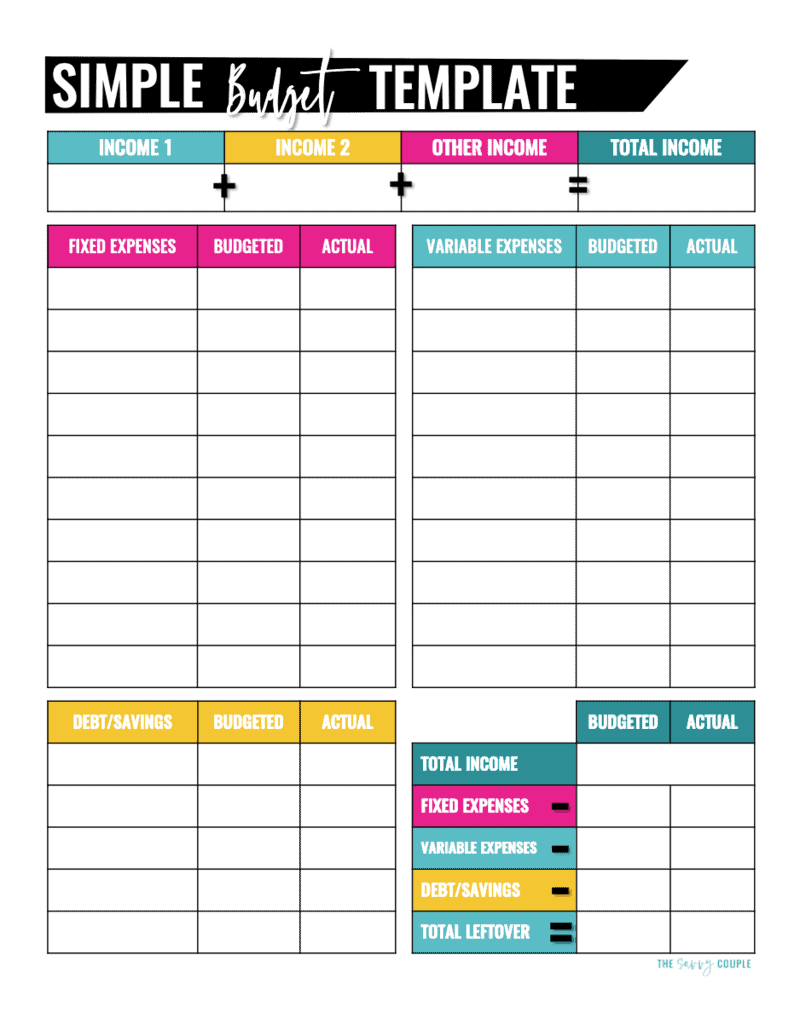 25 Free Printable Budget Templates Thatll Help You Save Worksheets 25 Free Printable Budget Templates Thatll Help You Save Worksheets