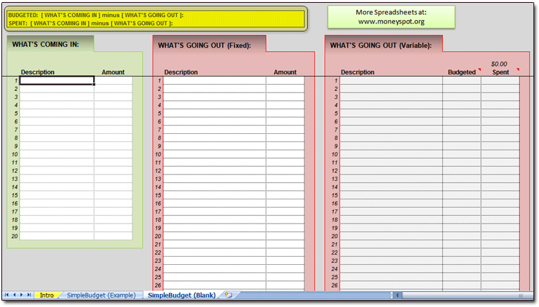 16-IT FOR ALL: Create Simple Budget Spreadsheet To Manage A, 55% OFF