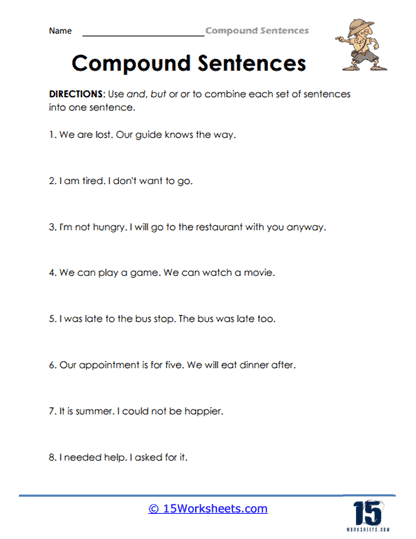 Compound Sentences Worksheets - 15 Worksheets Library