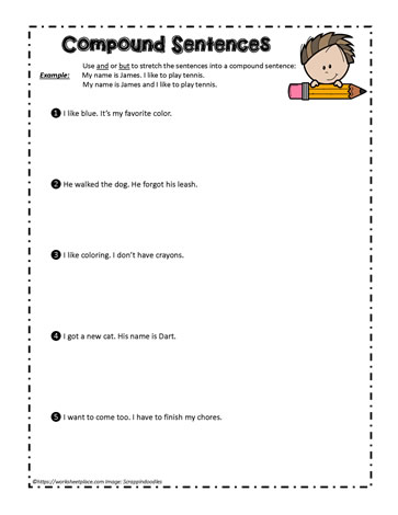 Compound Sentence Activity Worksheets