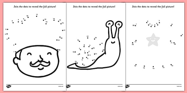 Easy Dot to Dot Pack - Connect the Dots with Numbers 1 to 20