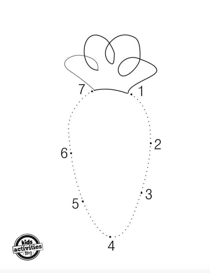 Easy Bunny Coloring Pages &  Simple Bunny Dot-to-Dot Worksheets ...