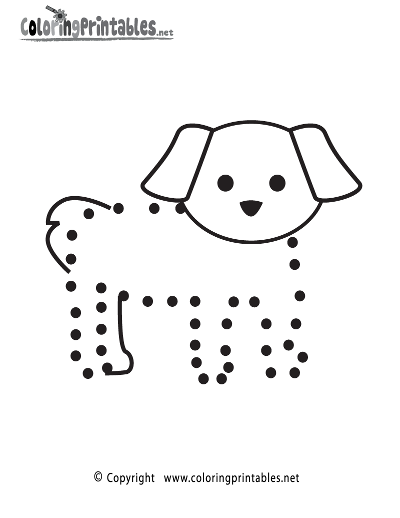 Free Dog Connect the Dots Activity - A Fun Coloring Printable