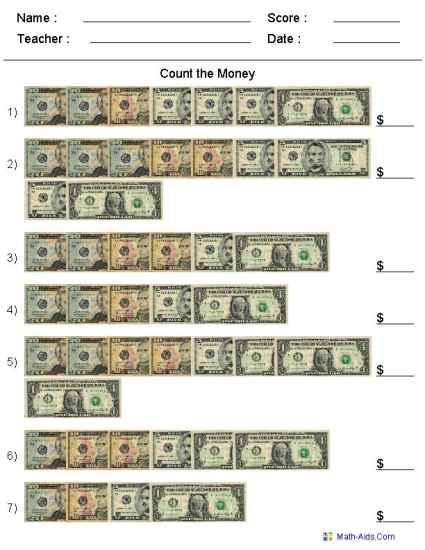 Money Worksheets | Money Worksheets from Around the World