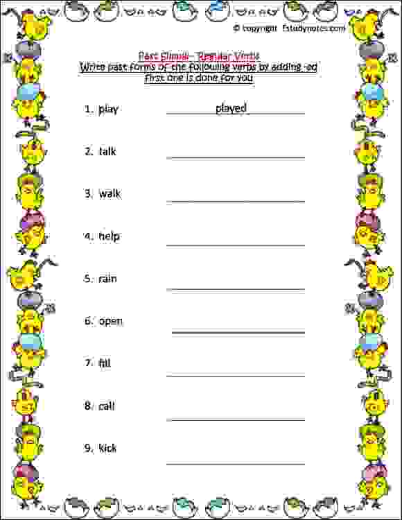 Past Simple Regular Verbs 1