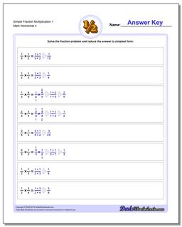 Multiplying Fractions: Simple Fraction Multiplication