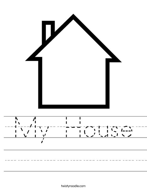 simple house worksheet