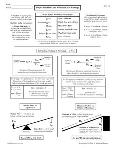 simple machines worksheet answers