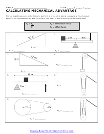Simple Machines Worksheets