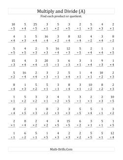 Mixed Operations Math Worksheets