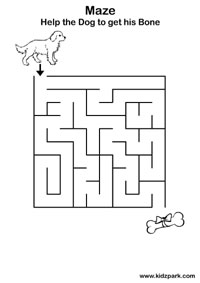 Simple Mazes Worksheets,Home Schooling Activity Sheets,Teachers ...