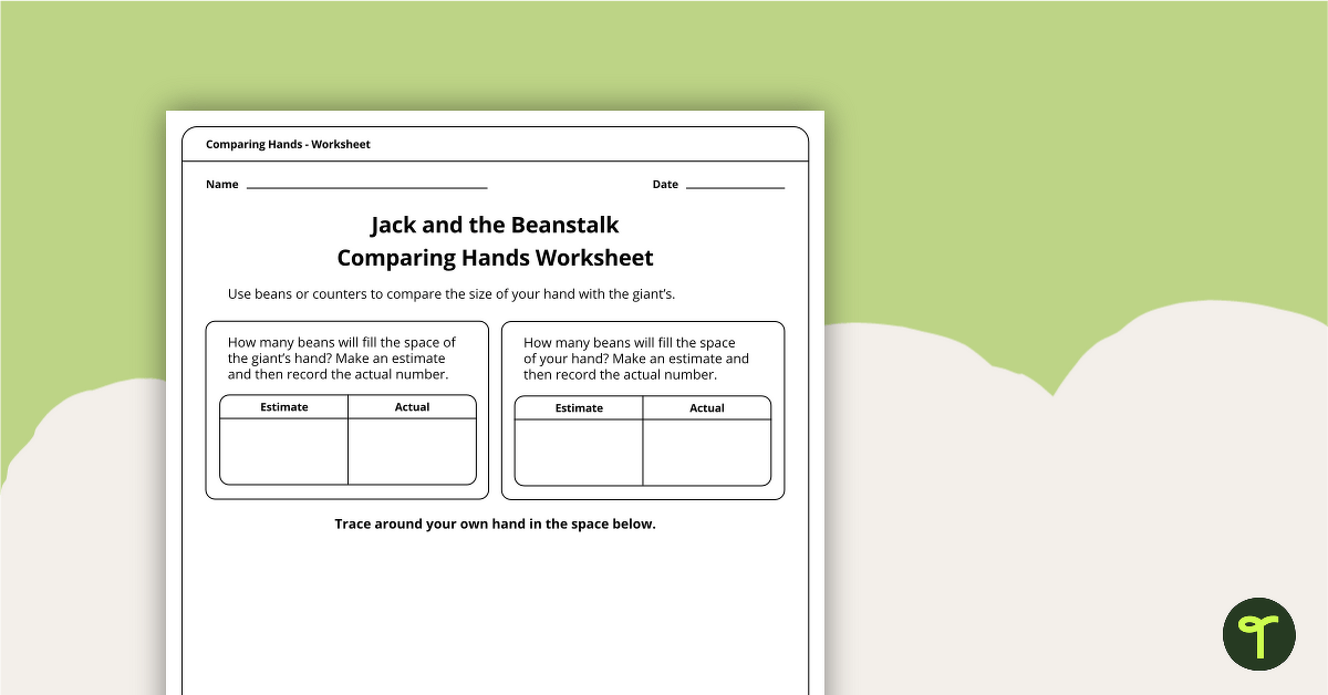 Jack and the Beanstalk - Informal Measurement Worksheet | Teach ...