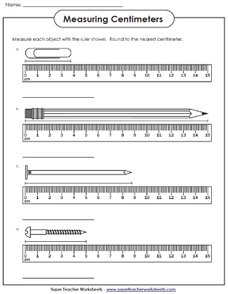 Metric Measurement Worksheets: Centimeters (cm), Millimeters (mm ...
