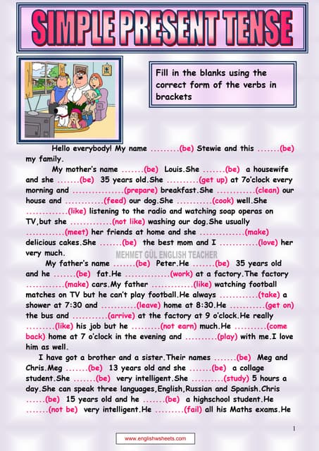 Simple present tense reading 1.pdf alejandra y jenifer | PDF