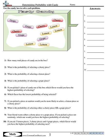 Probability Worksheets | Free - Distance Learning, worksheets and ...